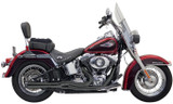 Bassani Road Rage II Mega-Power Short Black 2-into-1 Exhaust System (1S12RB)