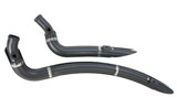 Bassani Radial Sweepers Black Exhaust System w/Black Heat Shields (1SD1FB)
