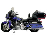 Bassani Pseudo Left Side Chrome Megaphone Muffler w/Machined Flutes (1F49R)