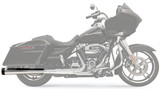 Bassani 4" DNT Slip-On Megaphone Chrome Mufflers w/Black End Caps (1F57DNT5)