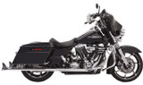 Bassani 2.25" Chrome 36" Fishtail Slip-On Exhaust Mufflers w/Baffles (1F27E36)