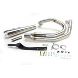 Bassani Road Rage III Megaphone Stainless 2-into-1 Exhaust System (1S81SS)