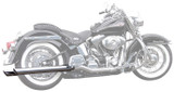 Bassani 3" Chrome Slash-Cut Slip-On Mufflers for True-Dual Head Pipes (31117B)