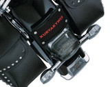 Kuryakyn Curved Laydown Black License Plate Mount (3148)