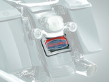 Kuryakyn Curved Laydown Chrome License Plate Frame w/Mount (3163)