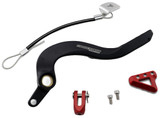 Moose Rear Brake Pedal | Black/Red Tip (1610-0338)