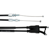 Motion Pro Black Vinyl Coated Throttle Cable Set Stock +3" (10-0122)