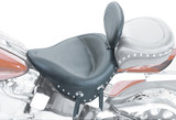Mustang Wide Studded Solo Seat w/Driver Backrest (79485)