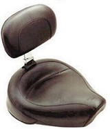 Mustang Wide Vintage Solo Seat w/Driver Backrest (79358)