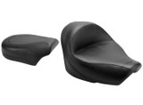 Mustang 2-pc Wide Touring Vintage Black Seat for '04-21 Honda Aero 750 (76521)