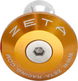 Zeta Gold 35mm O.D. Bar End Plugs (ZE48-7104)