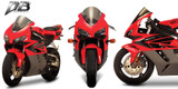 Zero Gravity Double Bubble Windscreen - Dark Smoke - '05-06 CBR600RR (16-406-19)