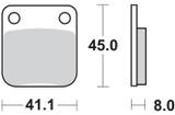 SBS HF - Ceramic Brake Pads (536HF)