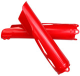 UFO Red Plastic Front Fork Tube Protectors (HO04695#070)