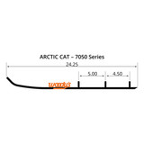 Woodys Extender Trail III Flat-Top 4" Carbide Wear Bar Runners (EAT3-7050)