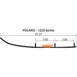 Woodys Trail Blazer IV Flat-Top 6" Carbide Wear Bar Runners (TPI4-1225)