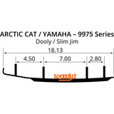 Woodys Dooly 6" Carbide Wearbar Runner (DA6-9975)