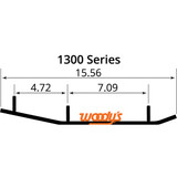 Woodys Ace 6" Carbide Wear Bar Runners (AP6-1300)