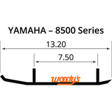 Woodys Extender Trail III Flat-Top 4" Carbide Wear Bar Runners (EYV3-8500)