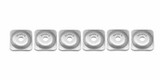 Woodys Natural Finish Square Grand Digger Support Plates 6 Pack (ASG-3775-6)