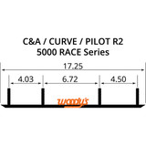 Woodys Extender Trail III 4" Carbide Wear Runners for C&A Pro Skis (ECA3-5000)