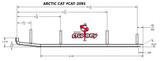 Stud Boy Switch-Back 6" Carbide Wear Bars (CAT-R2093-60)