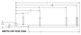 Stud Boy Switch-Back 6" Carbide Wear Bars (CAT-R2264-60)