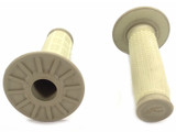 Renthal Dual Compound Tapered 1/2 Waffle Natural Gum Grips (G166)