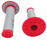Renthal Dual Compound Tapered 1/2 Waffle Red/Gray Grips (G163)