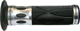 Pro Grip Model 728 Superbike Polished Aluminum/Black Grips (PA0728OECRAR-319)