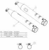 Vance & Hines Torquer 450 Chrome Slip-On Exhaust Mufflers (16673)