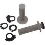 Moose 36 Series Clamp-On Grips Gray/Silver (0630-2540)