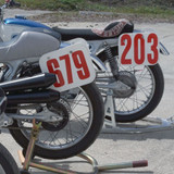 UNI White Plastic Number Plates 3pk (NP-300 W/C)