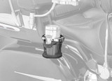 Kuryakyn Passenger Chrome Drink Holder w/Mesh Basket (1481)