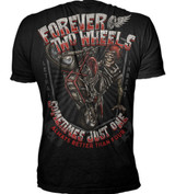 Lethal Threat Forever Two Wheels Mens Short Sleeve T-Shirt
