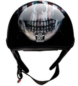 Z1R Vagrant USA Skull Motorcycle Half Helmet