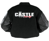 Castle X Letterman Mens Leather Motorcycle Jacket