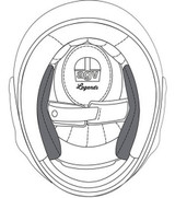 AGV X101 Helmet Replacement Cheek Pads