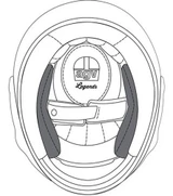 AGV X101 Helmet Replacement Cheek Pads