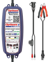 Tecmate OptiMate 2 DUO 12V/12.8V 2A Battery Charger/Maintainer (TM-551)