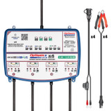 Tecmate OptiMate 2 DUO x 4 Bank 12V/12.8V 2A Battery Charger/Maintainer (TM-575)