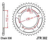JT 39 Tooth 530 Steel Rear Sprocket (JTR302.39)