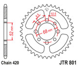JT Steel Rear Sprocket 32 Tooth (JTR801.32)