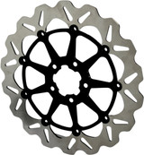 Galfer 12.5" Oversize Black Floating Wave Front Brake Rotor (DF680CWS-B)