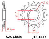 JT Front Sprocket | 15 Tooth | 525 | Steel (JTF1537.15)