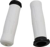 Avon Old School White Rubber 1" Handlebar Grips (OLD-69-WHITE-FL)