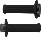 UFO Lock-On Black Twist Throttle MX Grips (MA01828#K)