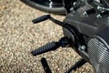 Kuryakyn Satin Black Thresher Footpegs w/Adaptor (5953)