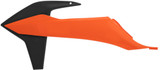 Acerbis Orange/Black Plastic Radiator Shrouds/Scoops (2726515225)