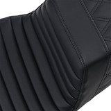 Saddlemen Step-Up Tuck-n-Roll Front/Rear Lattice Stitch Black Seat (808-07B-176)